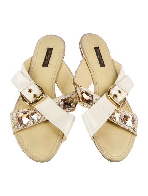 Louis Vuitton Patent Leather Slides
