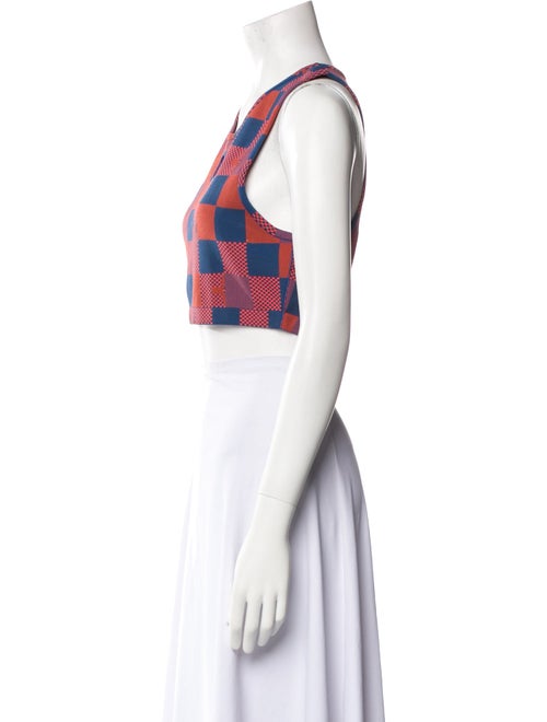 Louis Vuitton 2023 Plaid Print Crop Top