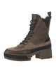 Louis Vuitton LV Monogram Suede Combat Boots