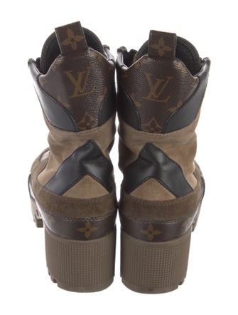 Louis Vuitton 2021 Monogram Pattern Combat Boots