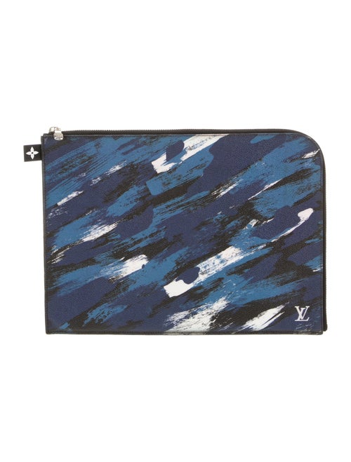 Louis Vuitton Coated Canvas Brushstroke Camouflage Pochette Jour PM