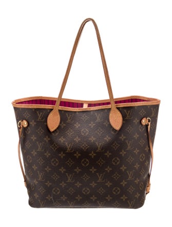 Louis Vuitton LV Monogram Neverfull w/Pouch MM