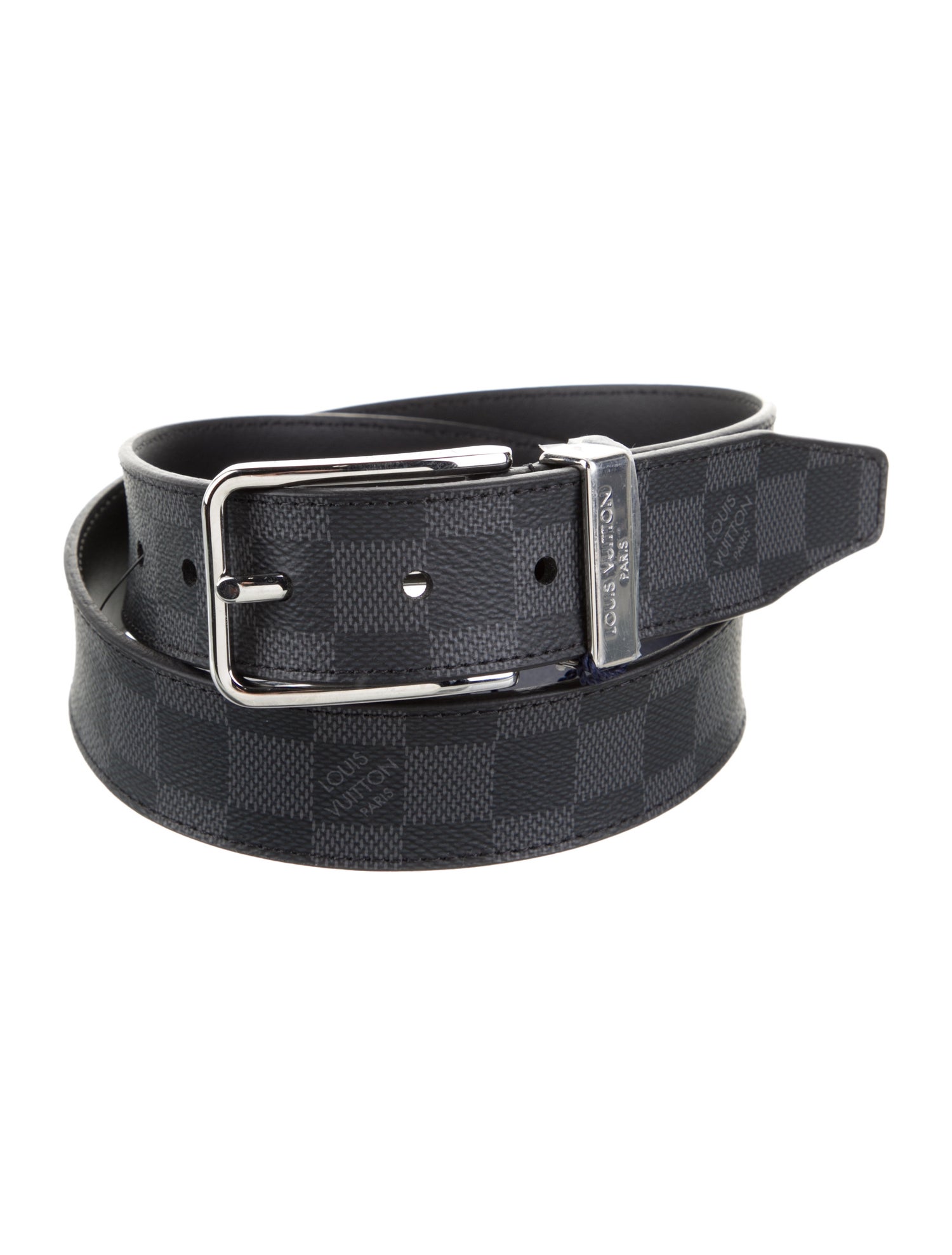 Louis Vuitton 2021 Damier Graphite Pattern Belt