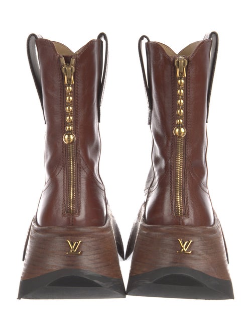 Louis Vuitton Leather Combat Boots