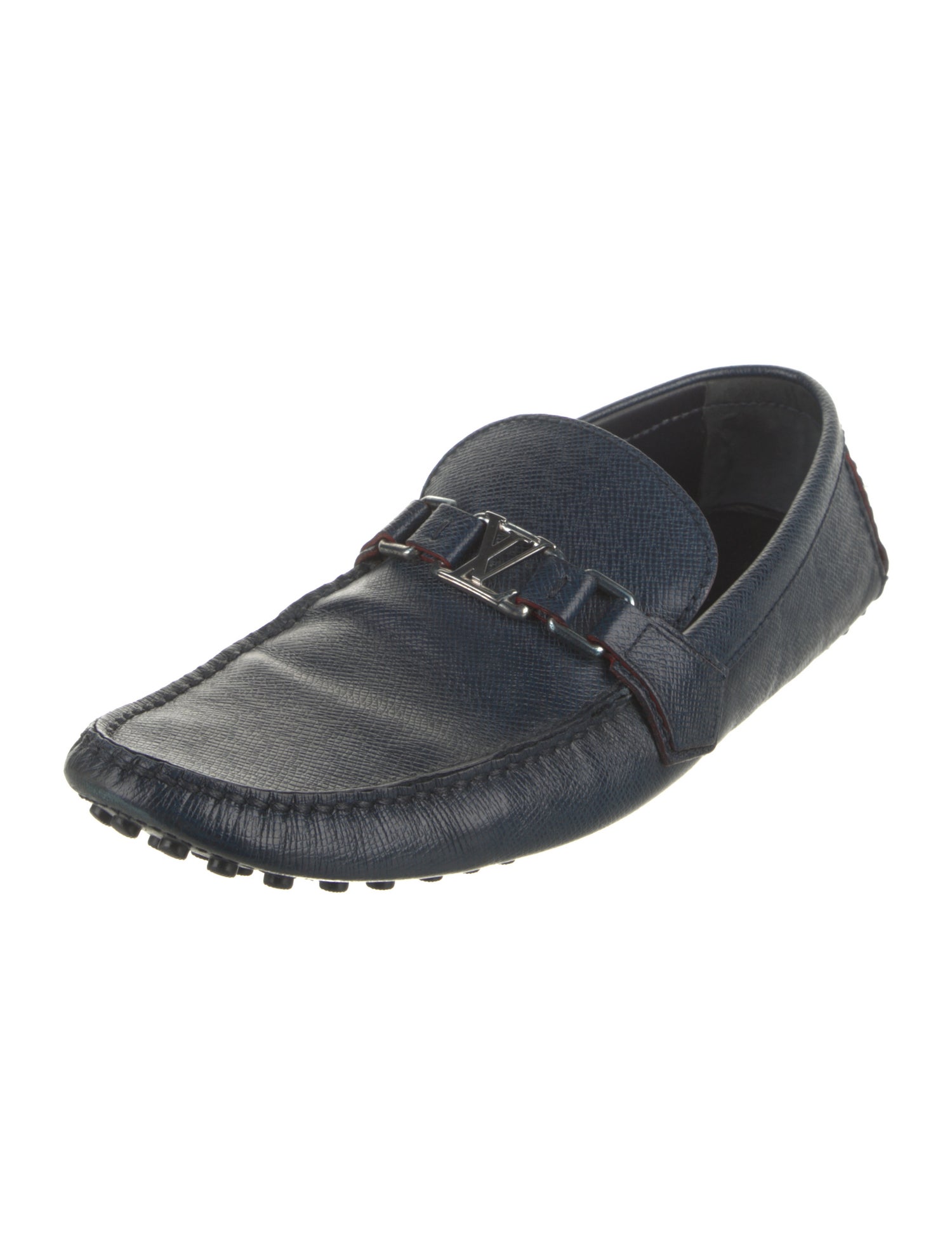 Louis Vuitton Signature Logo Leather Drivers