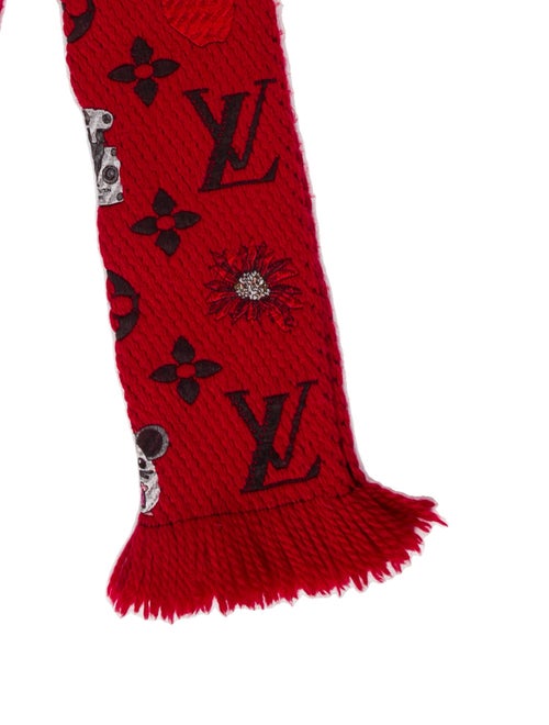 Louis Vuitton Monogram Rat Wool Scarf