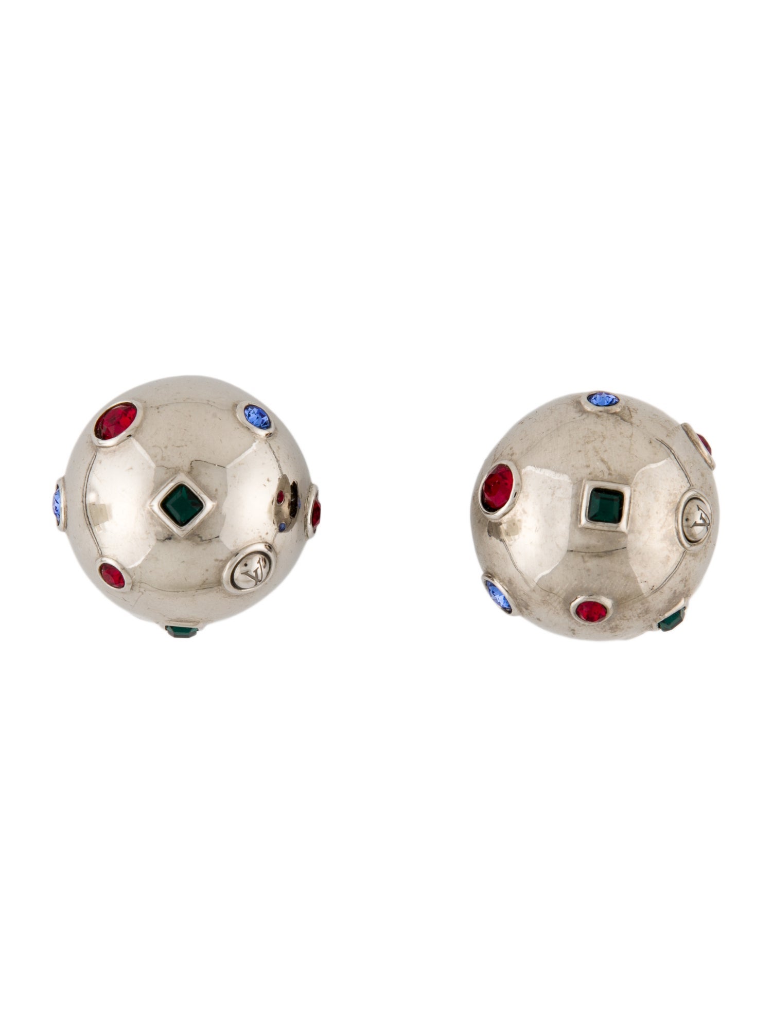Louis Vuitton Crystal LV Planet Earrings