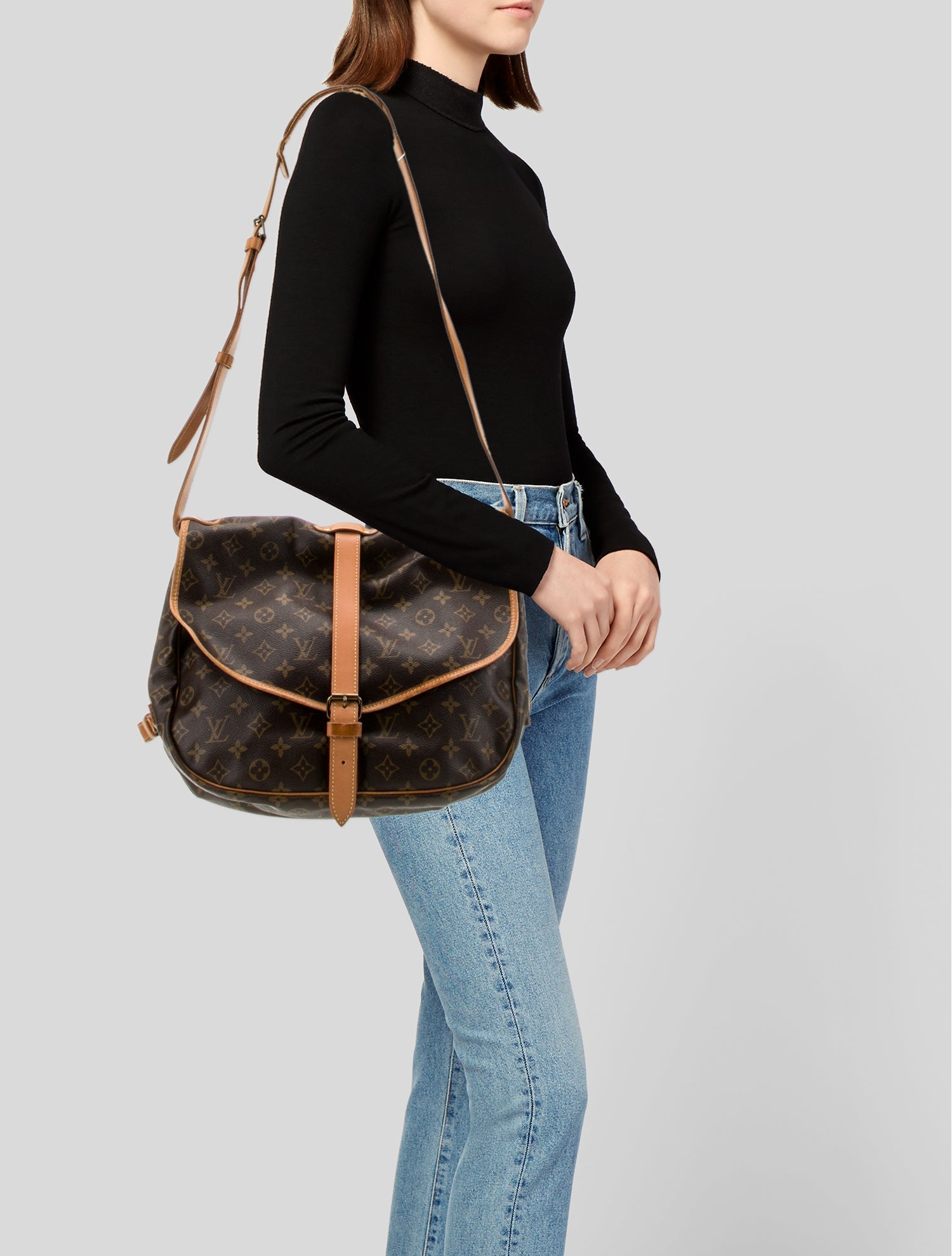 Louis Vuitton LV Monogram Saumur GM Vintage