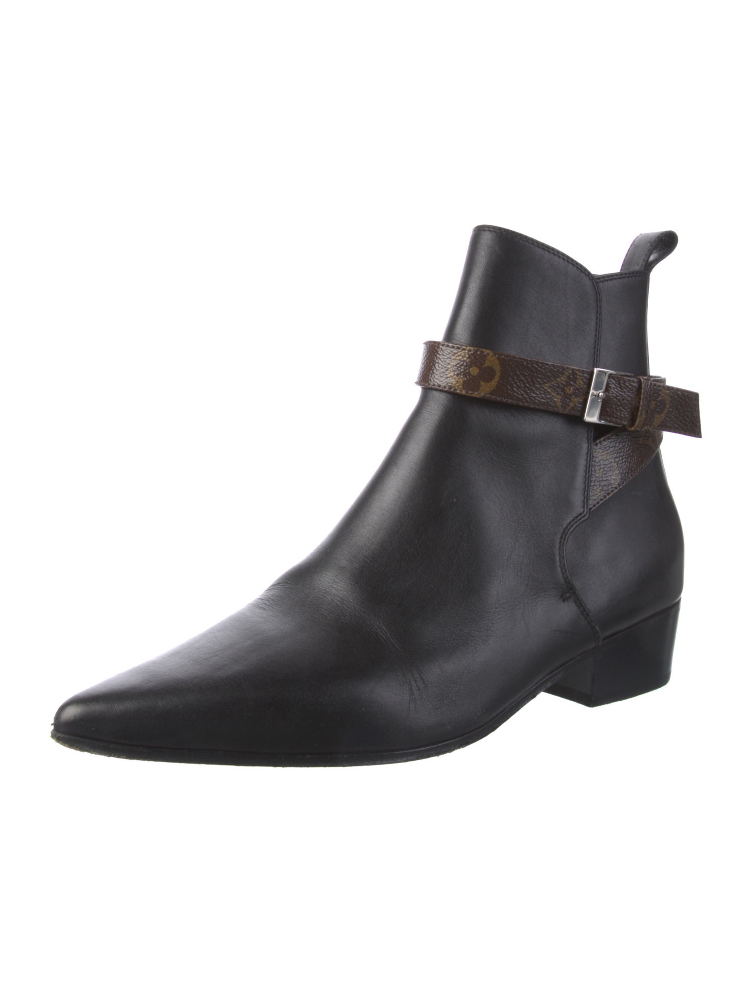 Louis Vuitton LV Monogram Leather Chelsea Boots
