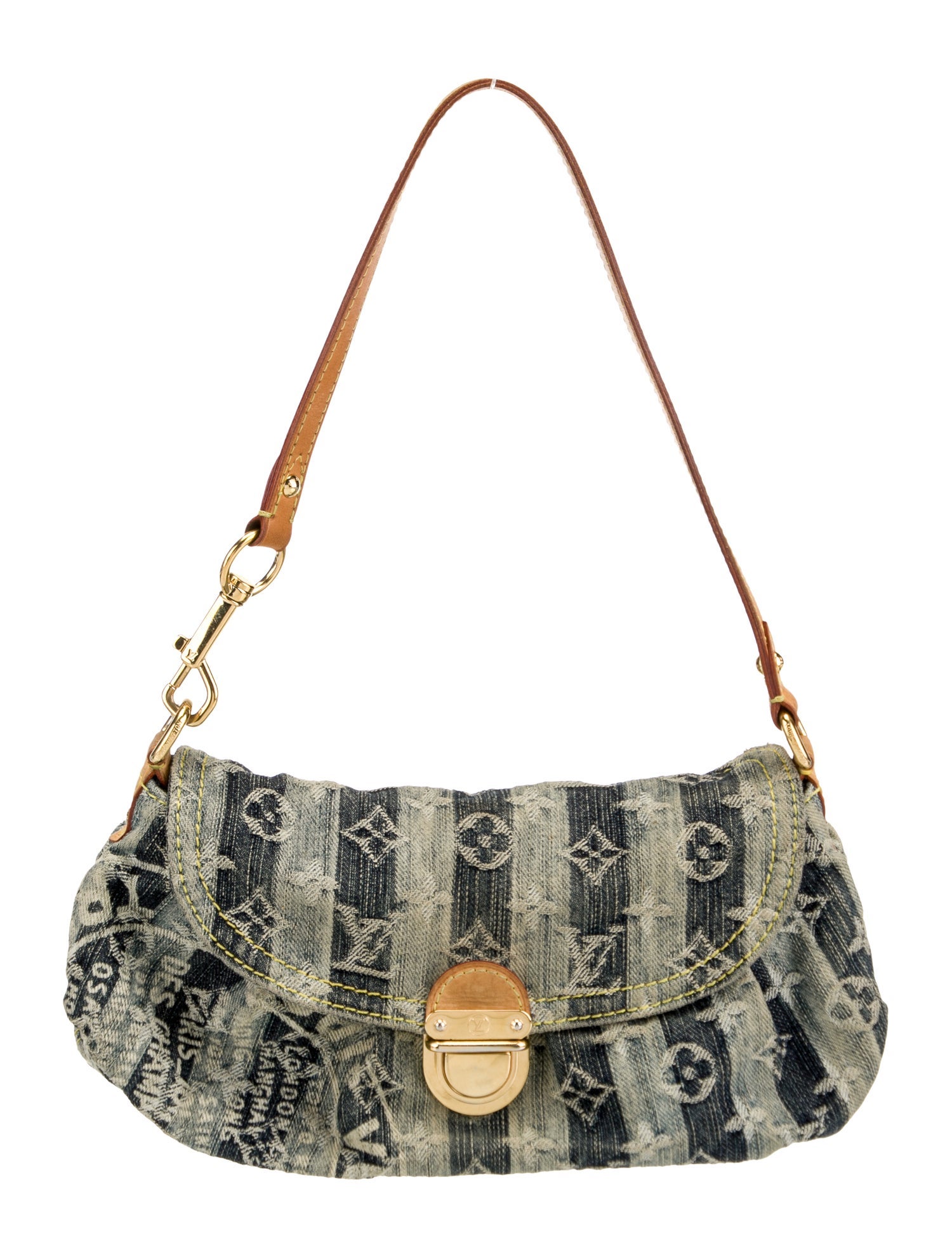 Louis Vuitton LV Monogram Pleaty Raye Mini Vintage