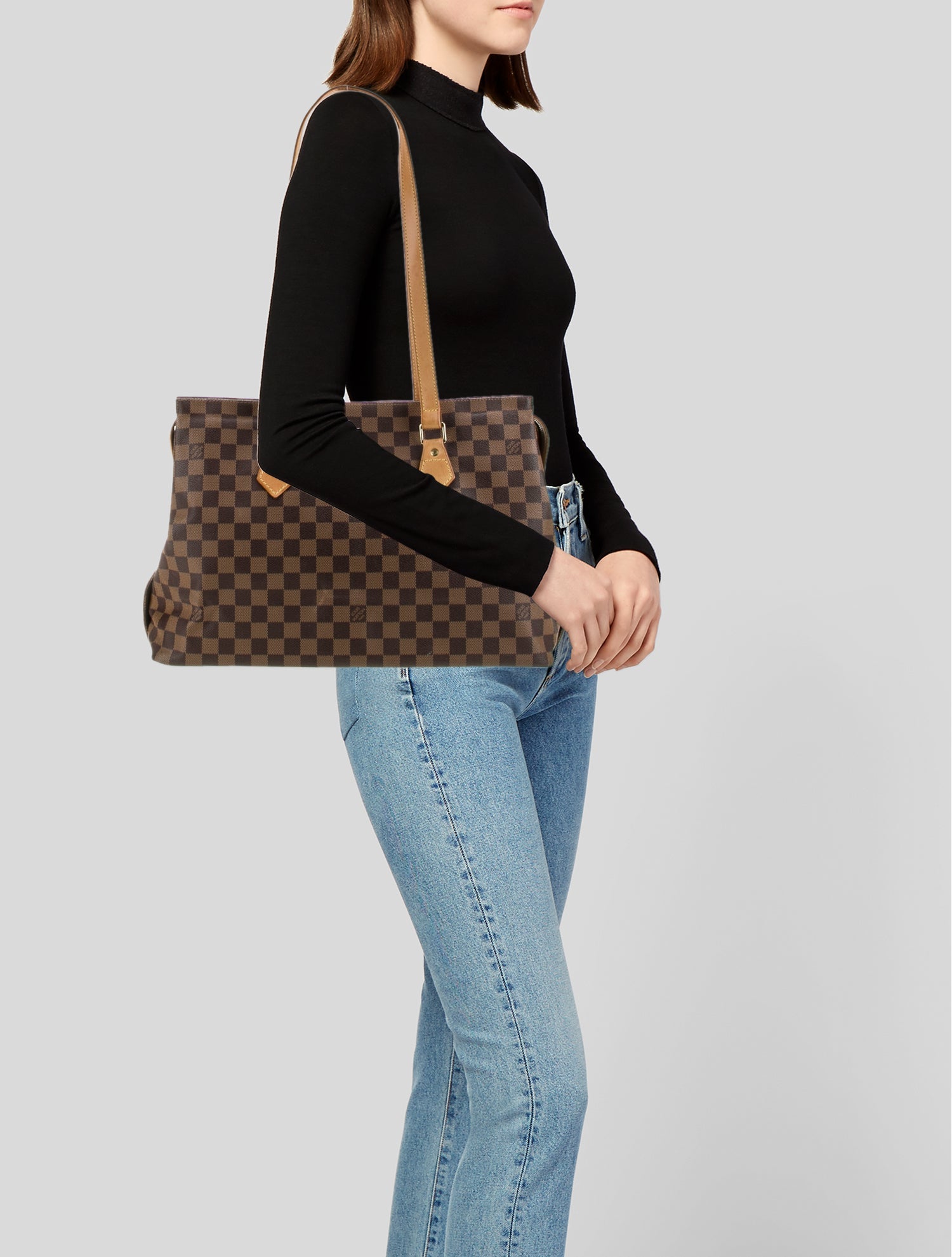 Louis Vuitton Damier Ebene Shoulder Bag Vintage