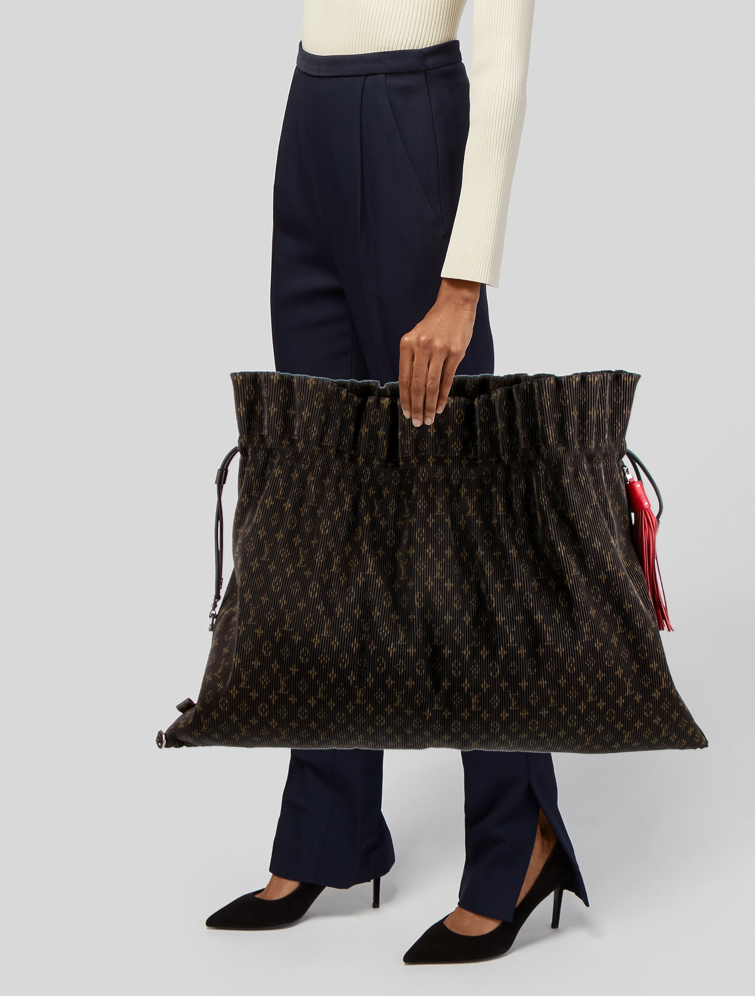 Louis Vuitton LV Monogram Pleated Explorer GM