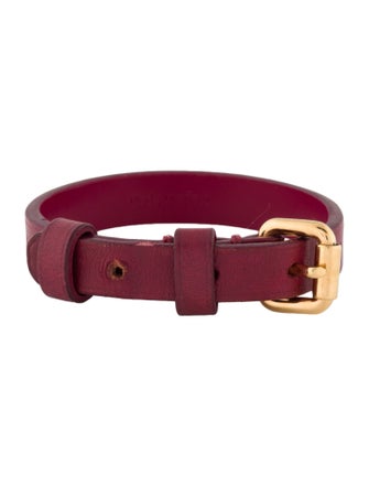 Louis Vuitton Leather Maison fondee en 1854 Wrap Bracelet