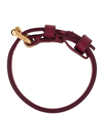 Louis Vuitton Leather Maison fondee en 1854 Wrap Bracelet