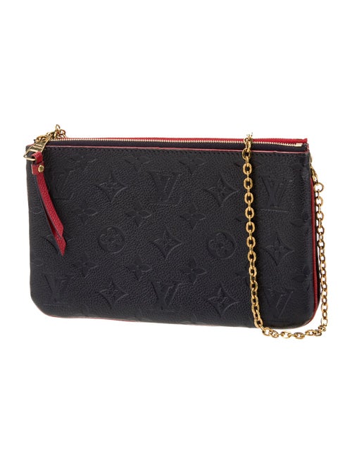 Louis Vuitton LV Monogram Marine Rouge Pochette Double Zip