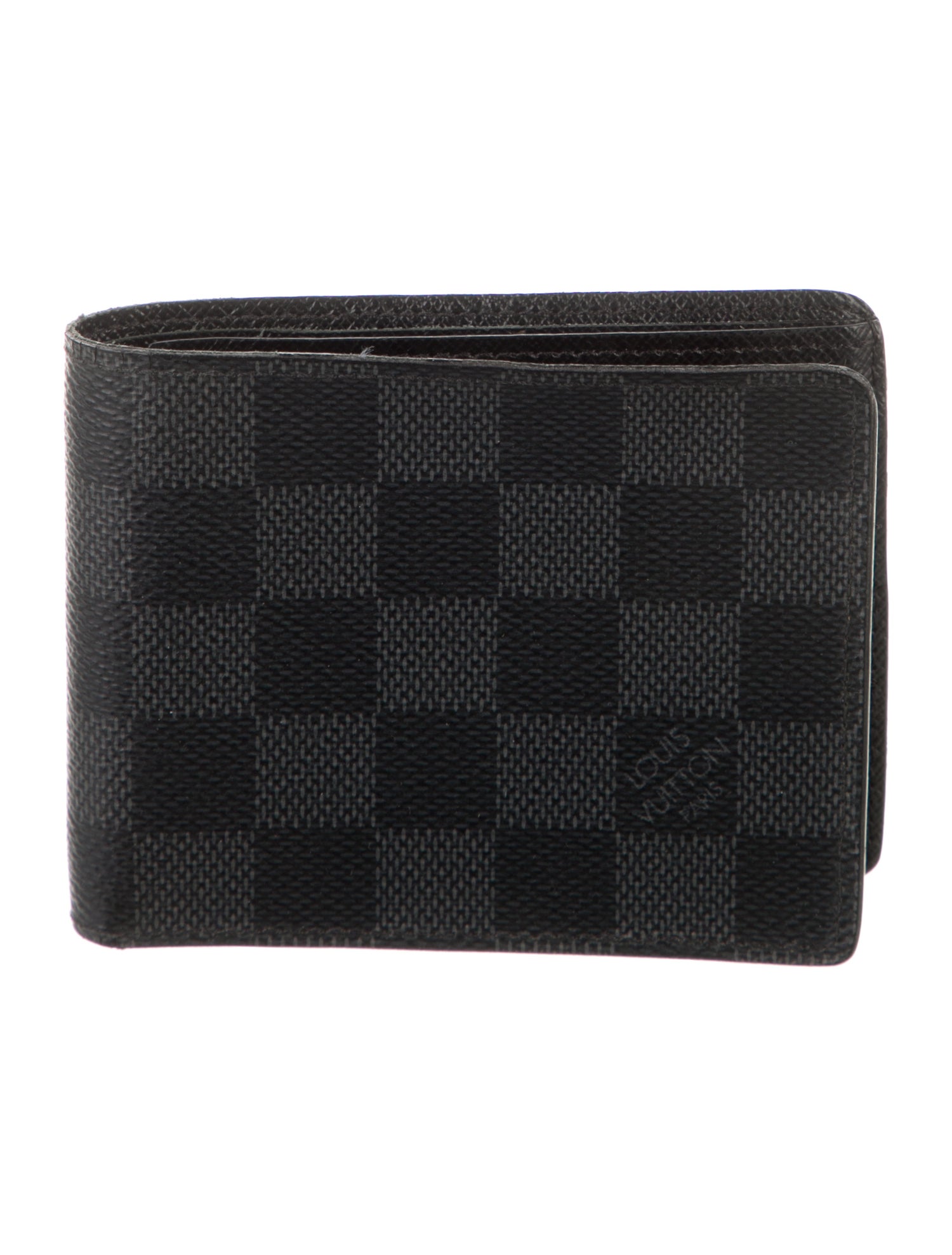 Louis Vuitton 2016 Damier Graphite Pattern Slender NM