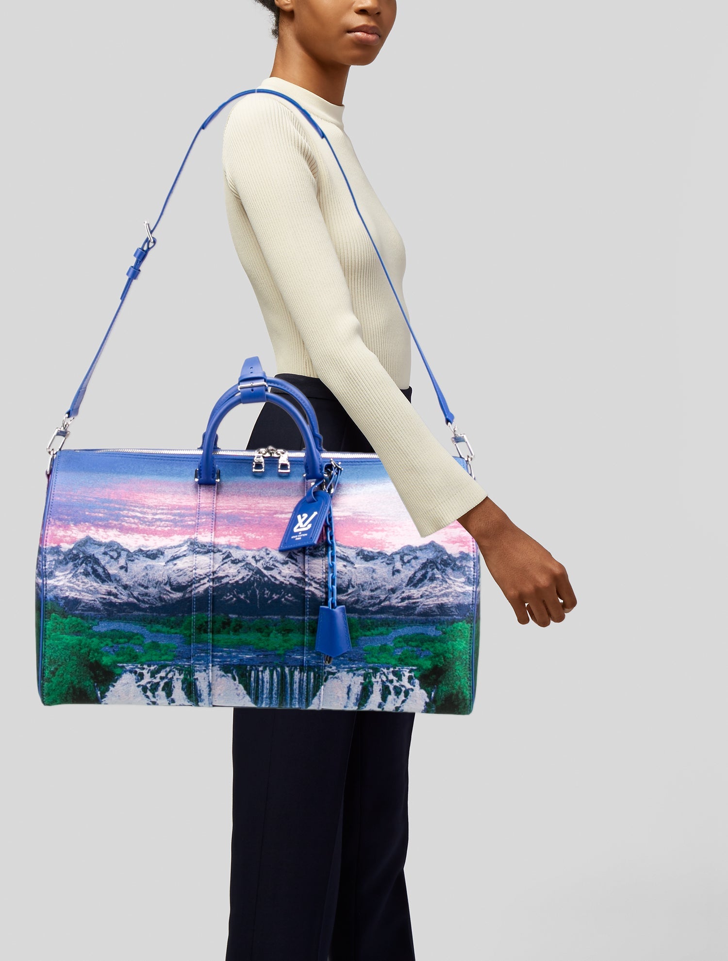 Louis Vuitton Canvas Keepall Bandouliere 50