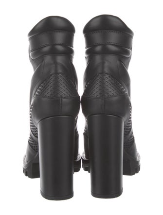 Louis Vuitton Leather Combat Boots