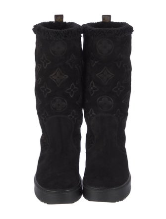 Louis Vuitton LV Monogram Suede Combat Boots