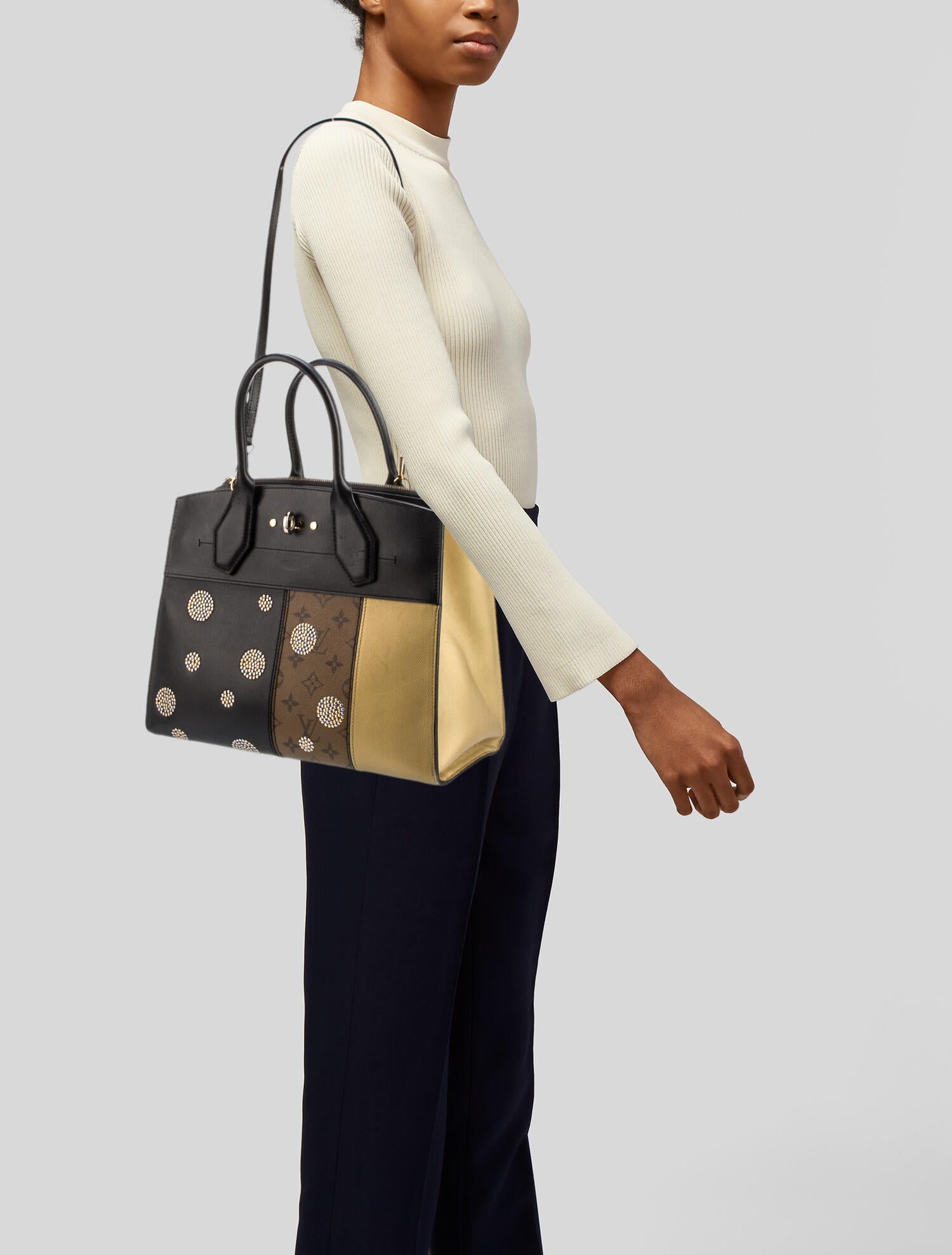 Louis Vuitton Monogram Reverse City Steamer MM