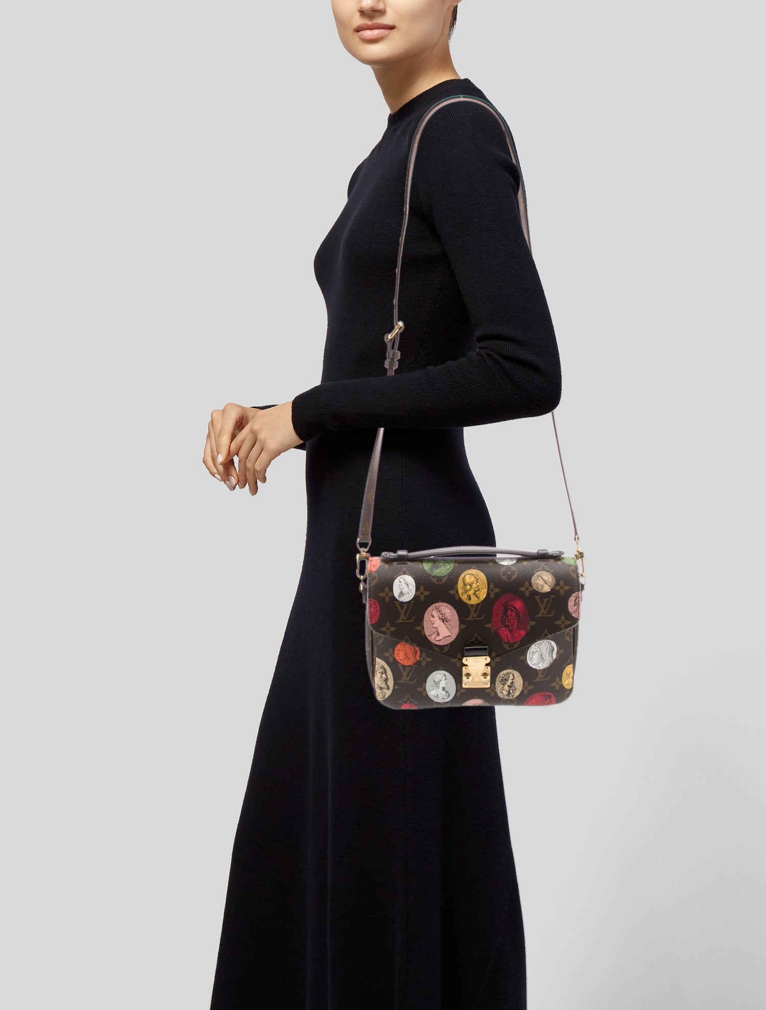 Louis Vuitton x FORNASETTI LV Monogram Cameo Pochette Metis