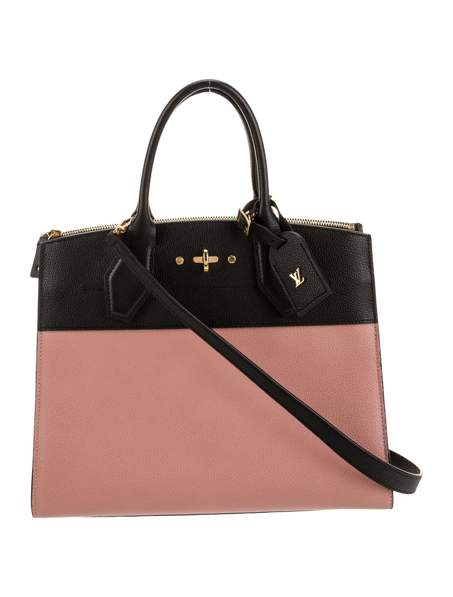 【希少】 LOUIS VUITTON Taurillon Leather City Steamer MM Louis Vuitton Taurillon Leather City Steamer MM - Pink Totes