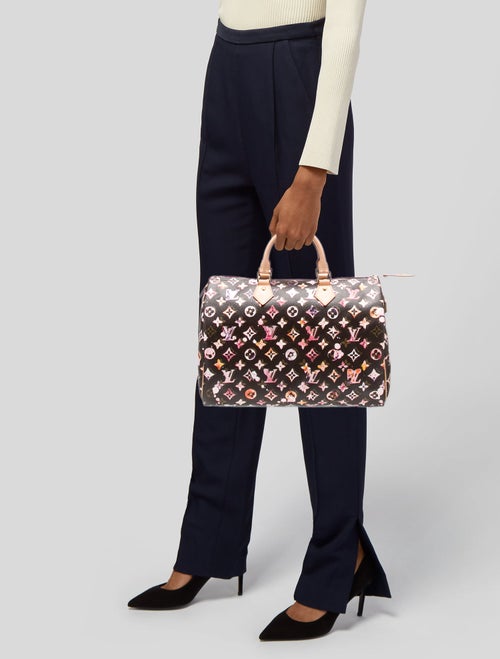 Louis Vuitton Aquarelle Monogram Speedy 35 Vintage
