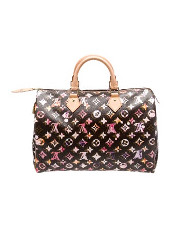 Louis Vuitton Aquarelle Monogram Speedy 35 Vintage