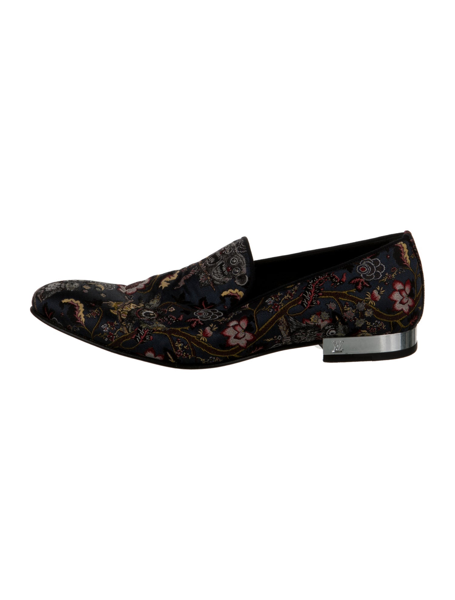 Louis Vuitton Canvas Floral Print Dress Loafers