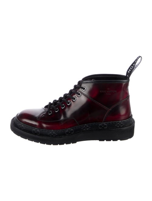 Louis Vuitton Leather Lace-Up Boots