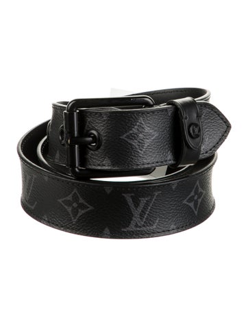 Louis Vuitton Belts Monogram Eclipse Coated Canvas Waist Belt M