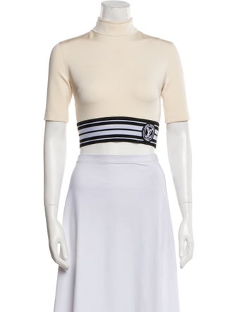 Louis Vuitton 2022 Mock Neck Crop Top