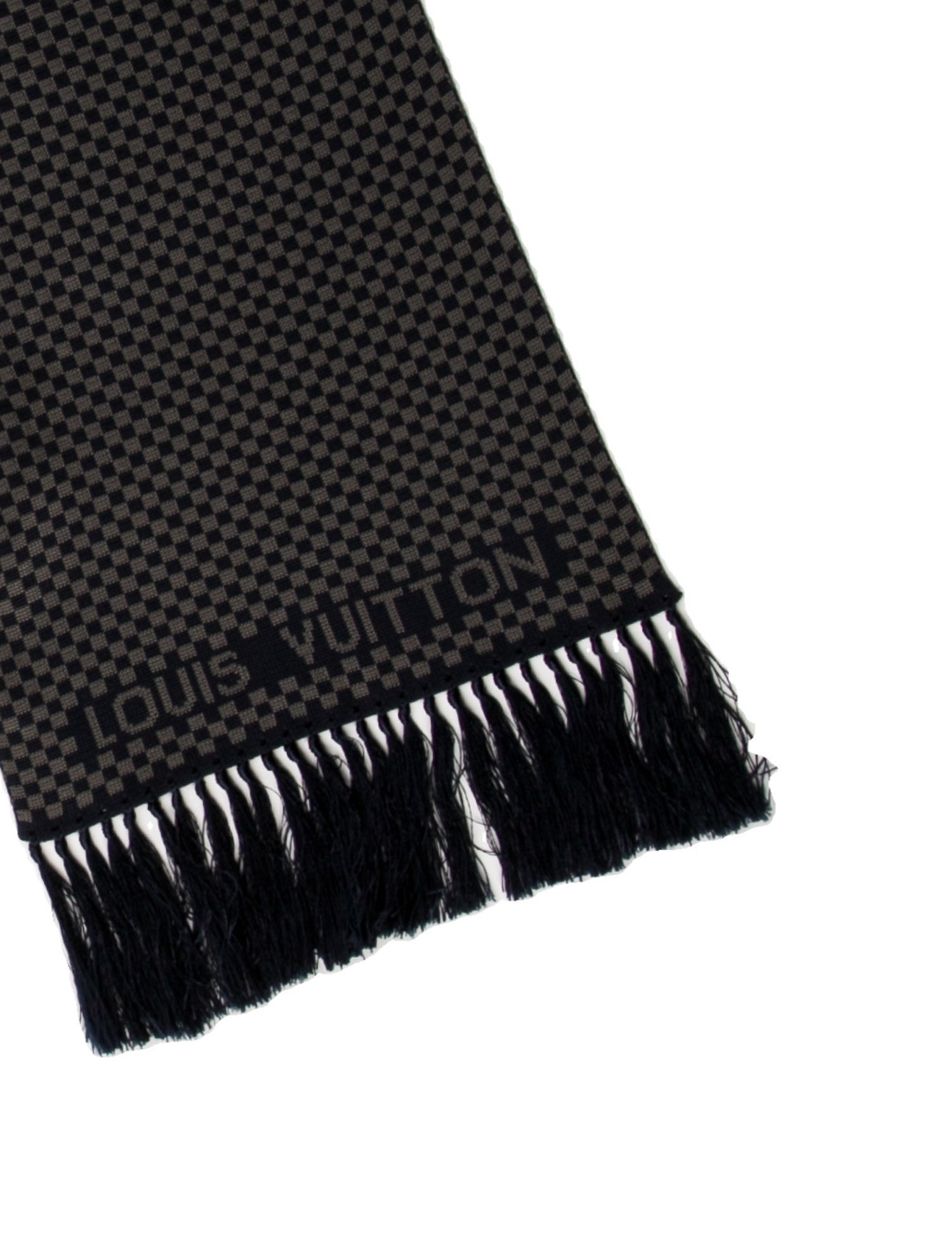 Louis Vuitton Silk Plaid Print Scarf