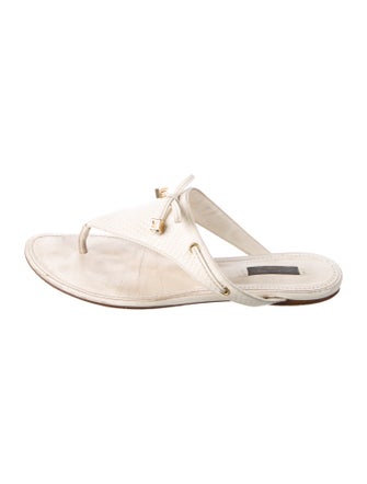 Louis Vuitton Leather Slides