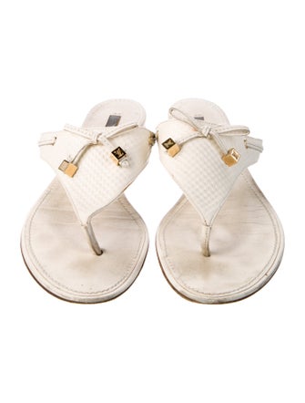 Louis Vuitton Leather Slides