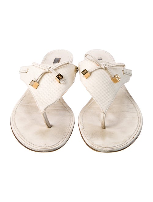 Louis Vuitton Leather Slides