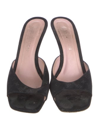 Louis Vuitton LV Monogram Satin Slides