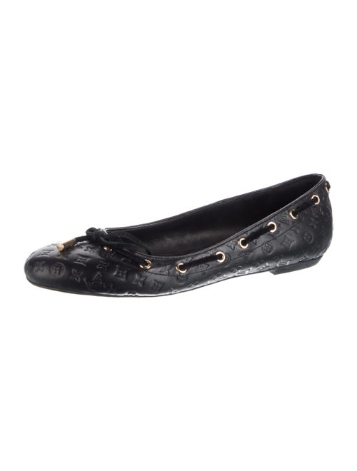 Louis Vuitton LV Monogram Leather Ballet Flats