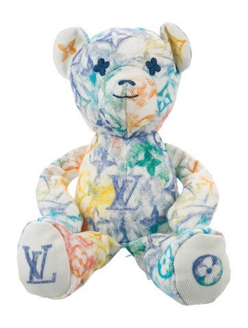 Louis Vuitton Decorative Accents Monogram Watercolor DouDou Teddy Bear Plush