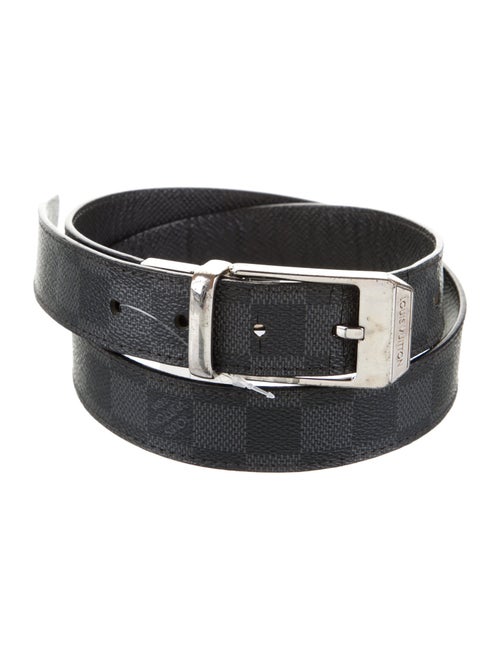Louis Vuitton 2012 Damier Graphite Pattern Belt