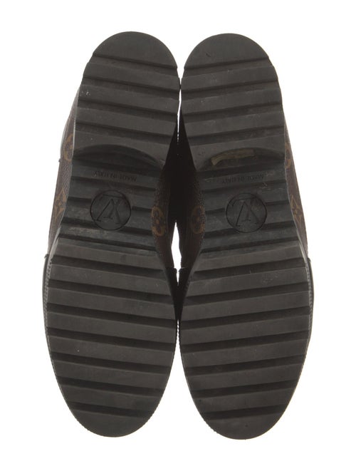 Louis Vuitton LV Monogram Suede Combat Boots