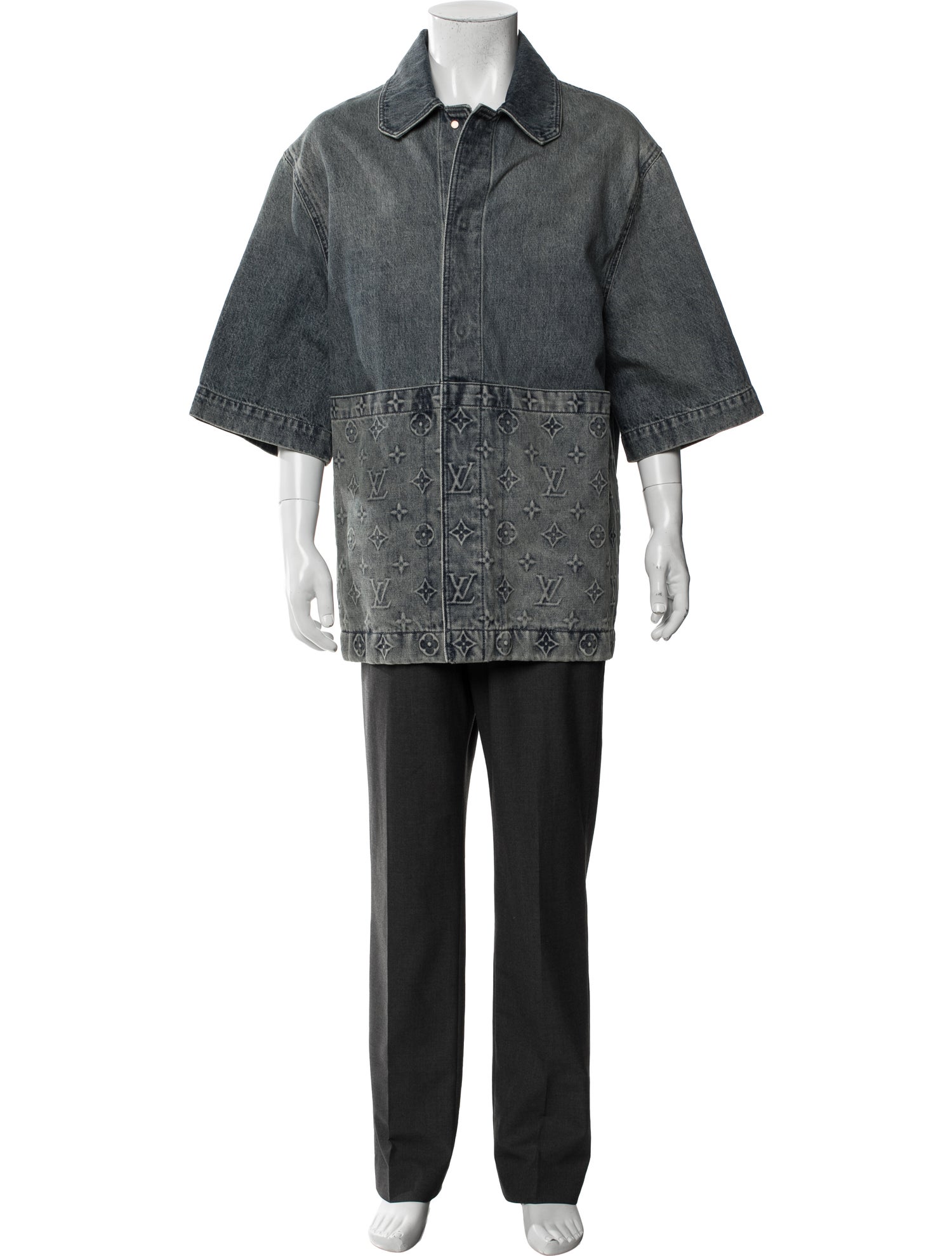 Louis Vuitton 2023 LV Monogram Denim Shirt