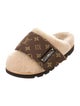 Louis Vuitton LV Monogram Shearling Slides