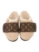 Louis Vuitton LV Monogram Shearling Slides