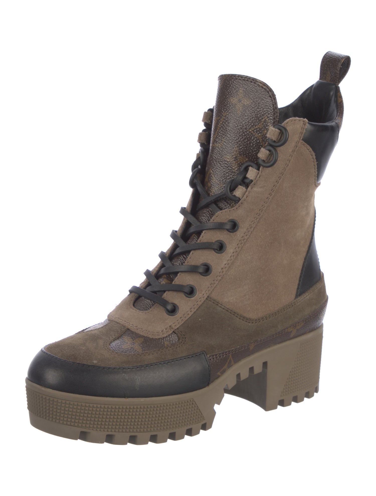 Louis Vuitton LV Monogram Combat Boots