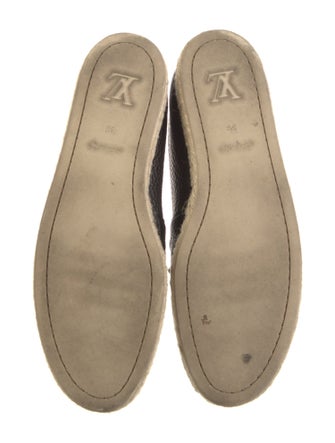 Louis Vuitton Leather Studded Accents Espadrilles
