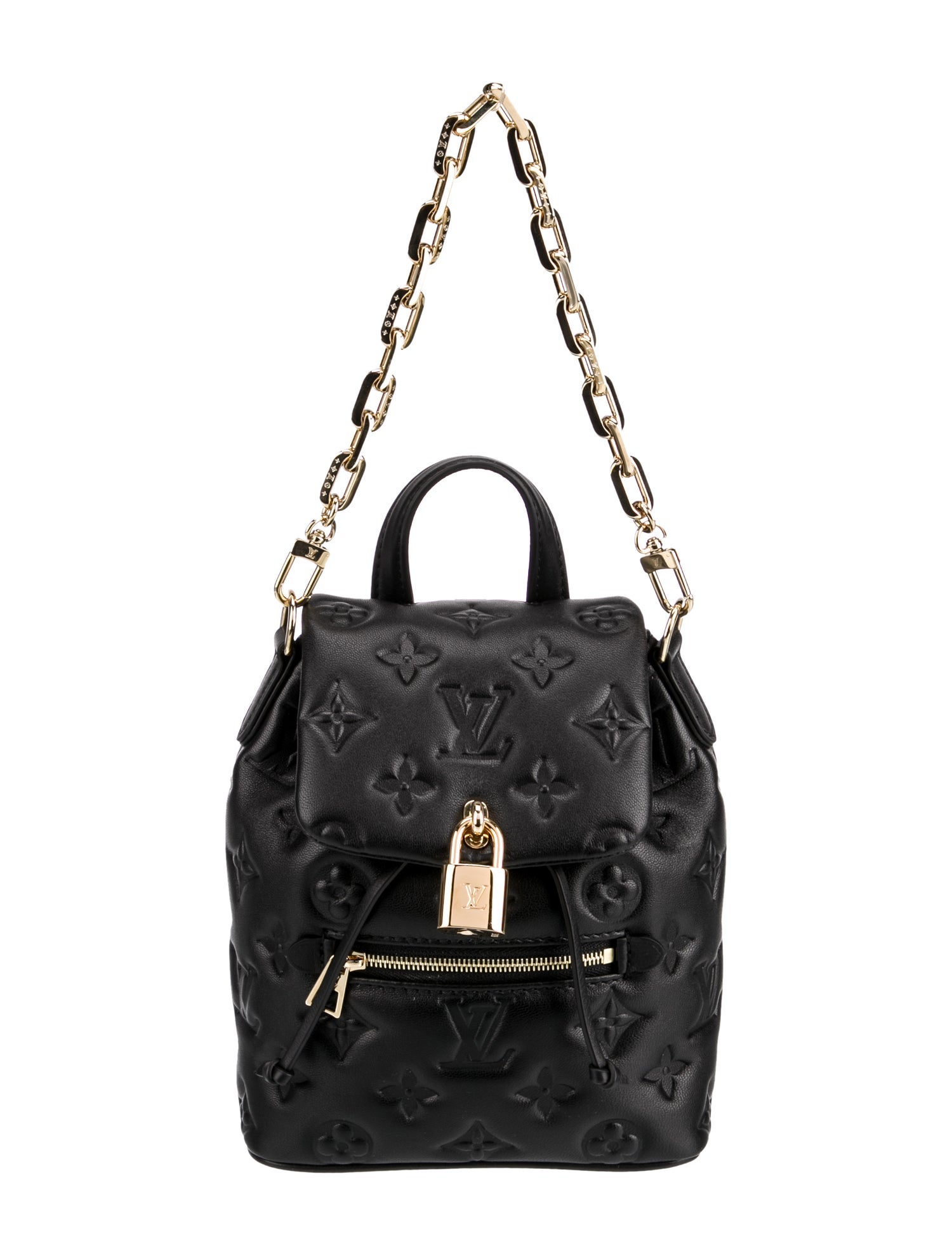 送料込◆希少品♪【LOUIS VUITTON】Coussin Backpack Mini Black Louis Vuitton LV Monogram Coussin Backpack Mini - Black