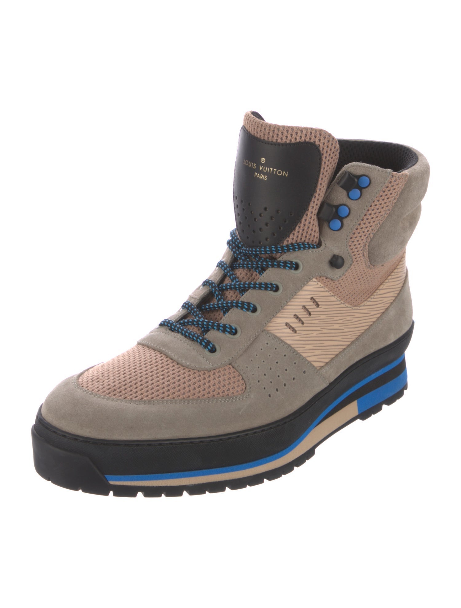 Louis Vuitton Colorblock Pattern Sneakers