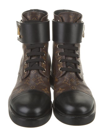 Louis Vuitton Printed Combat Boots