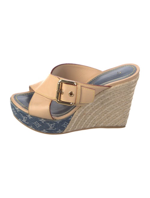 Louis Vuitton LV Monogram Leather Slides